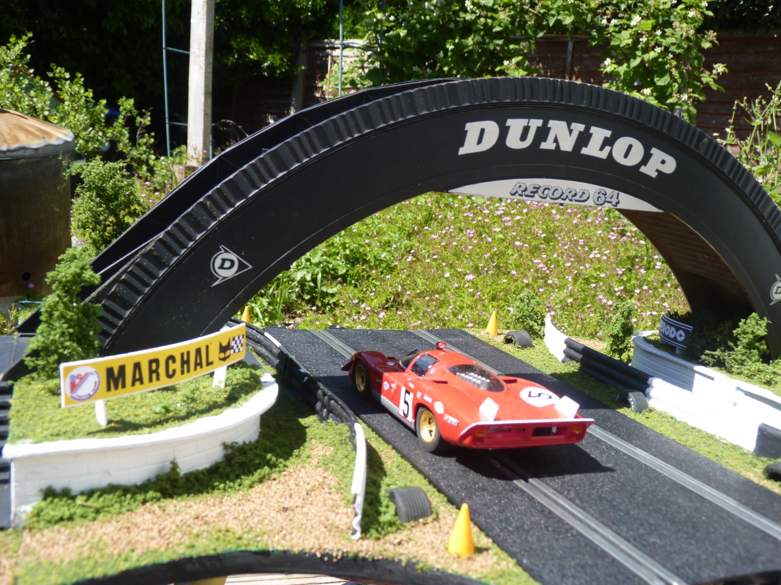 Molewood slot car footbridge